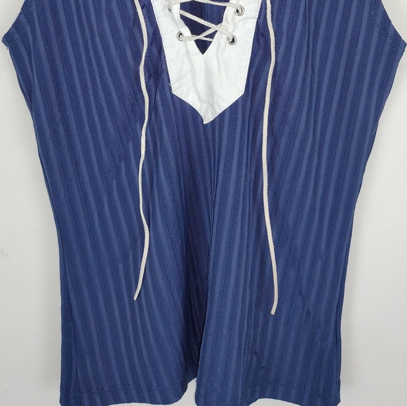 Vintage Y2K Whisper Sleeveless Blouse Top Size M | Preppy Casual Basic Summer - Picture 2 of 6